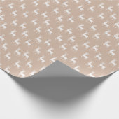 Kraft Winter White Christmas Elegant Wrapping Pap Cadeaupapier (Hoek)