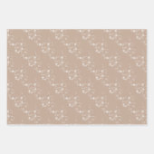 Kraft Winter Wit Kerstmis Elegant Verpakking Pape Inpakpapier Vel (Voorkant 2)