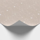 Kraft Winter Witte Kerst Elegant Cadeaupapier (Hoek)