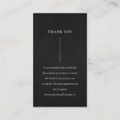 KRAFT YELLOW ORANJE FLORAL BUNCH WEDDING DANK U VISITEKAARTJE (Achterkant)