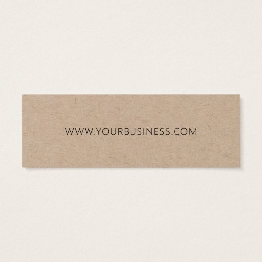 Kraft Zakelijk Productlabel Hang Label Mini Visitekaartjes (Achterkant)