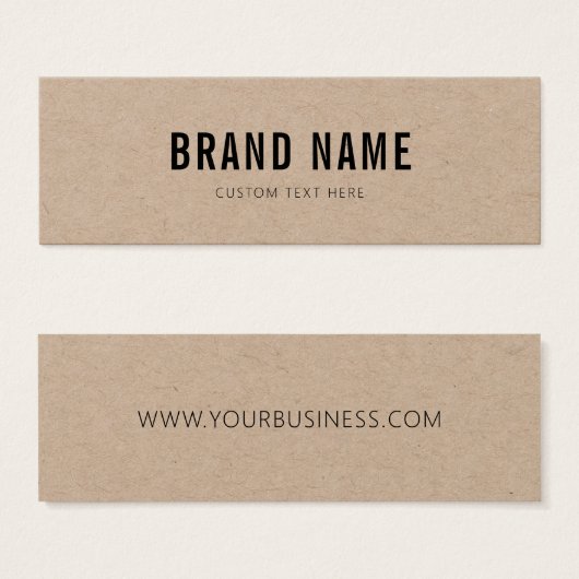 Kraft Zakelijk Productlabel Hang Label Mini Visitekaartjes (Voorkant /achterkant)