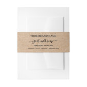 Kraft zelfgemaakte buik band zeep verpakking uitnodigingen wikkel (Voorkant Voorbeeld)