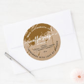 Kraft zelfgemaakte koffie zeep label (Envelop)