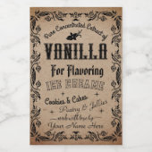 Kraft Zelfgemaakte Vanilla Extract Label Wijn Etiket (Enkel label)