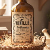 Kraft Zelfgemaakte Vanilla Extract Label Wijn Etiket