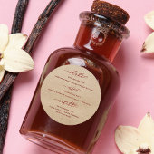 Kraft zelfgemaakte vanille extract instructies lab ronde sticker