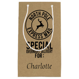 Kraft & Zwart Noordpool Naam levering Gift Bag Klein Cadeauzakje