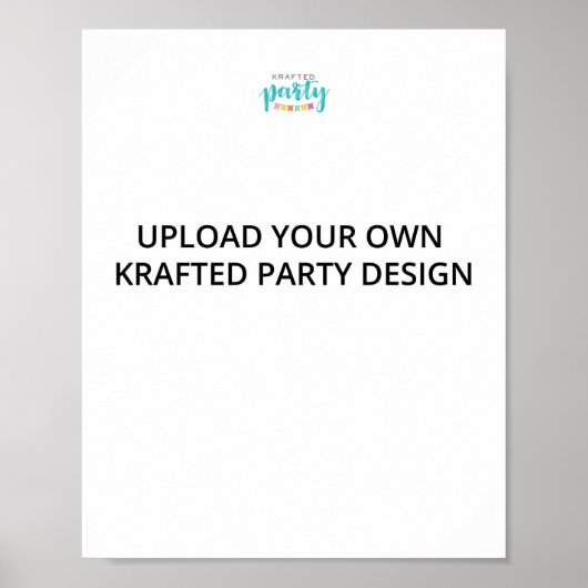 Krafted Party DIY 8 x 10 Sign Poster (Voorkant)