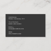 Kraftgereedschappen donkergrijs visitekaartje (Achterkant)