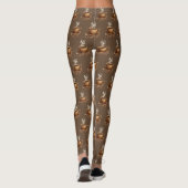 Kräftig gebrouwen - koffiekopjespatroon leggings (Achterkant)