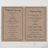 Kraftkarton  floreel lijst met initiaal (Achterkant)