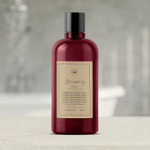 Kraftlabel Logo grijze rand ingrediënten lijst Wijn Etiket