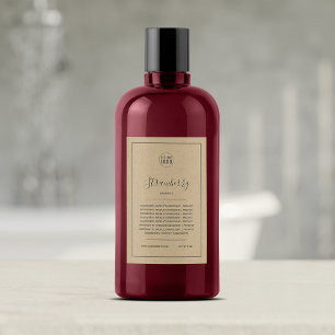 Kraftlabel Logo grijze rand ingrediënten lijst Wijn Etiket