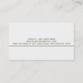 kraftmonogram voor bedrijven in de klasse white /  visitekaartje (Achterkant)