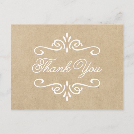  kraftpapier | Afstuderen dank u Briefkaart (Voorkant)