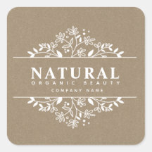 Kraftpapier Bloemen organische schoonheid en cosme