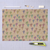 Kraftpapier Bomen Gouden Sterren Tissuepapier (Craft)