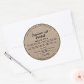 Kraftpapier Cosmetica Body Butter Pot Label (Envelop)