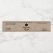 Kraftpapier Cosmetica Pot Label met Logo Waterfles Etiket (Enkel label)