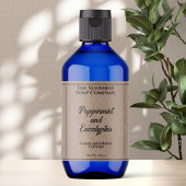 Kraftpapier-Document Stijl Cosmetiekfles Etiket