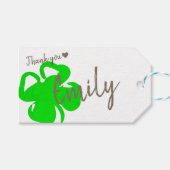 Kraftpapier Eenvoudige Duidelijke Handgemaakte Ges Cadeaulabel (Voorkant (Horizontaal))