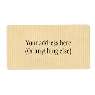 Kraftpapier Etiket