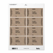 Kraftpapier-het Flessenetiket van de Stijl Moderne Etiket (Full Sheet)