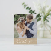 Kraftpapier | Het manuscript bedankt Verticaal Bri Briefkaart (Staand voorkant)