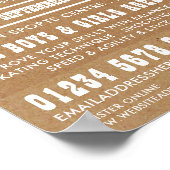 Kraftpapier, Hockeykamp Adverteren Poster (Hoek)