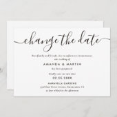 Kraftpapier Huwelijk Uitgesteld Aankondiging (Voorkant / Achterkant)