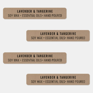 Kraftpapier Kaars Tamper-proof Seal Labels