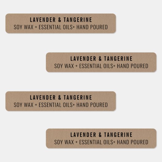 Kraftpapier Kaars Tamper-proof Seal Labels (Groep)