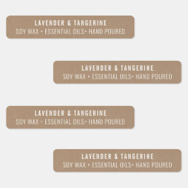 Kraftpapier Kaars Tamper-proof Seal Labels
