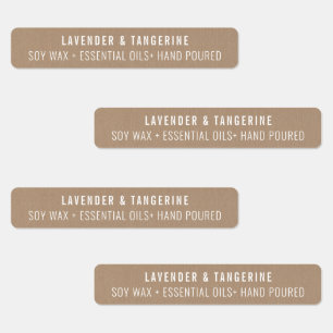 Kraftpapier Kaars Tamper-proof Seal Labels