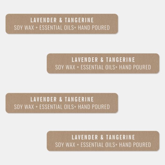 Kraftpapier Kaars Tamper-proof Seal Labels (Groep)