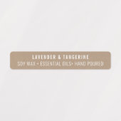 Kraftpapier Kaars Tamper-proof Seal Labels (Design 1)