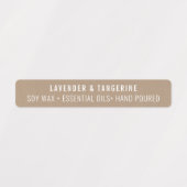 Kraftpapier Kaars Tamper-proof Seal Labels (Design 2)