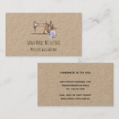 Kraftpapier met handhand vervaardigd door Visiteka Visitekaartje (Voorkant / Achterkant)