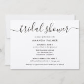 Kraftpapier Moderne Script Bruiloft Kaart (Voorkant)