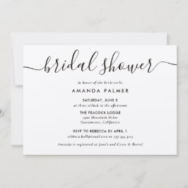 Kraftpapier Moderne Script Bruiloft Kaart