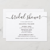 Kraftpapier Moderne Script Bruiloft Kaart (Voorkant / Achterkant)