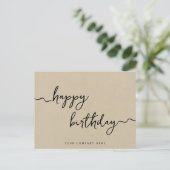 Kraftpapier Proficiat met je verjaardag  Briefkaart (Staand voorkant)