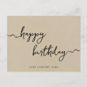 Kraftpapier Proficiat met je verjaardag  Briefkaart (Voorkant)