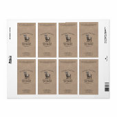 Kraftpapier stijl Geitenmelk Zeep Label (Full Sheet)