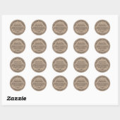 Kraftpapier stijl zeep cosmetica verpakking label (Vel)