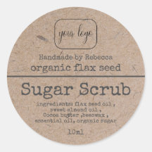 Kraftpapier Suiker Scrub Voeg Uw Logo Toe