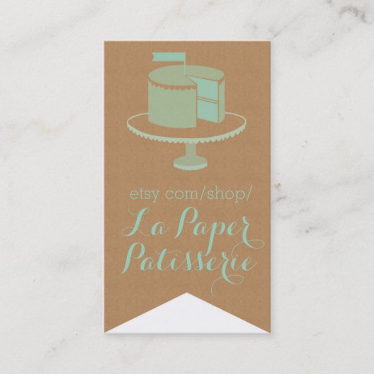 Kraftpapier, Visitekaartje met vlag (Voorkant)