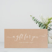 Kraftpapier voor bedrijfscadeaus (Staand voorkant)