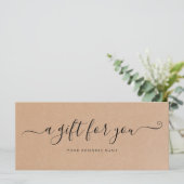 Kraftpapier voor bedrijfscadeaus (Staand voorkant)